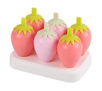 Moule à crème glacée réutilisable - Fraises et poussins - Facile à nettoyer - Pour les tout-petits et les enfants - Moules pour chocolat