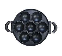 Moule à crêpes 7 trous en fonte anti-adhésive pour gâteaux Accessoires de cuisson Panier de cuisson Plat Grill Pot de cuisine Outil de cuisson et de cuisson Poêle à omelette aux œufs Japonais
