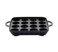 Moule à crêpes anti-adhésives en forme de pieuvre, boulettes de viande, ustensiles de cuisine, 16 trous en aluminium, plaque de cuisson antiadhésive