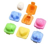 Moule à crêpes en silicone - Lot de 6 moules à morsure d'œufs de dessin animé, moule pour boules de riz, chouette, dinosaure, outil de cuisine mignon | Outil de cuisine DIY pour petit-déjeuner