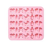Moule à cupcakes en silicone - Moule en silicone pour bonbons en chocolat | Moule à muffins | Moule à muffins | Moule à muffins | Moule doux pour empreintes de pieds de tout-petits pour anniversaires