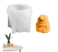 Moule à cylindre d'abeilles, résine de combinaison de miel et de résine, moule à savon en silicone Moule à bougie cylindrique 3D | Art en résine animale Release rapide Décoration de maison pour ar