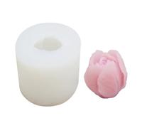 Moule à de tulipe - Ornements de en forme de pilier 3D réalistes, conception de texture de pétale complexe, paroi épaisse réutilisable + passe au lave-vaisselle, polymère souple haute résis