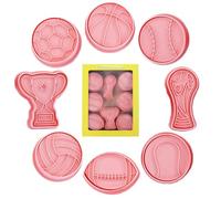 Moule à découper en plastique Gâteaux Cutter Party Fournitures de cuisson Anniversaire Gâteau Cutter 3D Cookie Shaper Pâtisserie Cutter Cookie Décoration Outils Fondant Moulage Outils Muffins