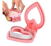 Moule à Découper Sandwich - Coupe Pain Inoxydable | Emporte-Pièce Sceau Pain Forme Cœur | Appareil à Sandwich DIY pour Petit-Déjeuner Bento Box Déjeuner Pique-Nique, Nettoyage Facile et Réutil