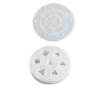 Moule à dés en résine à 7 formes carrées triangulaires en silicone pour jeu numérique Porte-clés boîte de rangement