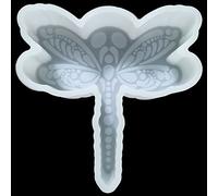 Moule à désodorisant en forme de libellule pour voiture, moule en résine époxy de silicone, moule à savon pour perles aromatiques, passe au four 【Matériau souple amélioré】