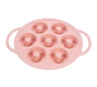 Moule à Donuts en Silicone Rose, Démoulage Facile et Forme Homogène | Réutilisable, Creux et Bords Lisses, pour Bagels, Pâtisserie Maison, Restaurants et Ateliers Parent-garçon Fille