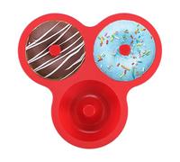 Moule à donuts pour la cuisson, réutilisable, à 3 positions, passe au lave-vaisselle, pour beignets et bagels, pour gâteaux, biscuits, collations, petit-déjeuner, cuisine, fête, boulangerie