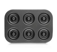 Moule à donuts pour la pâtisserie - 6 Cavités en Acier Carbone Antiadhésif Réutilisable,Accessoire de cuisine pour donuts et gâteaux,pour gâteaux, desserts, maison, appartement, restaurant, ferme, ann