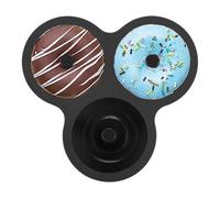 Moule à Donuts pour la Pâtisserie,Moules À 3 Cavités Antiadhésifs - Moules À Donuts Réutilisables Pour Friteuse Sans Huile - Pour Préparation de Petit-déjeuner Bagels Gâteaux Snacks Cuisine Fêtes