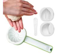 Moule à Dumpling - Moule manuel pour pâte feuilletée avec libération facile, forme pour baozi avec 3 formes différentes - convient pour maison maison appartement Mooncakes Empanadas fêtes de vacances