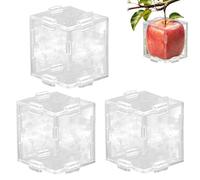 Moule à façonner les légumes | Moule transparent triangulaire et cubique réutilisable, moules de culture de fruits, pour concombre, tomate, fraise, citrouille, pastèque, croissance des plantes de