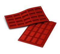 Moule à Financiers - SILIKOMART - 20.025.00.0065 - Silicone - Rouge - 20 Mini Formes
