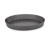 Moule à flan - Patisse - 24 cm - Acier - Couleur anthracite - Antiadhésif