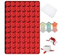 Moule à fleurs de cerisier, silicone de qualité alimentaire à 70 cavités | Moule fleur en silicone 70 empreintes pour chocolat, bonbons, gummies..Qualité alimentaire supérieure, antiadhésive..Pâtisse