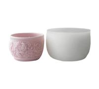 Moule à fleurs en silicone pour pinceaux de maquillage, plâtre, boîte de rangement avec couvercle, outil de fabrication de bijoux