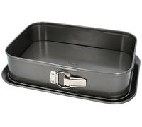 Moule à fond amovible en acier carbone, Easy Baking, 34x23,5xH8 cm Birkmann