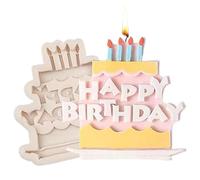 Moule à fondant de anniversaire, en silicone pour anniversaire pour chocolat | Moule à lettres en résine époxy - pour chocolat de Pâques pour décoration de gâteau de Saint bricolage Ar