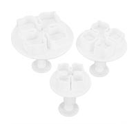 Moule à Fondant de fleur d'hortensia, emporte-pièces à piston 3 pièces | Matrice de timbre 3D, -Fondant, plongeur, moule à Fondant en fleurs, outil de cuisson pour Sugarcraft de mariage