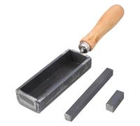 Moule à fondre lingot de fer doré et argent - Fournitures d'artisanat - Accessoires de conception de bijoux professionnels - Fournitures d'artisanat