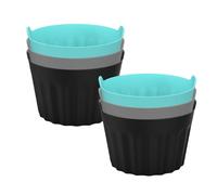 Moule à friteuse à air - Ensemble de ramequins en silicone réutilisables pour muffins, gâteaux, four à micro-ondes antiadhésif | Moules pour friteuse à air, pâtisserie, Desserts, cuisine, faciles à ne