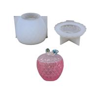 Moule à fruits en silicone réutilisable pour créer des pots en résine uniques, des projets d'artisanat et une solution de stockage créative en forme de fruit