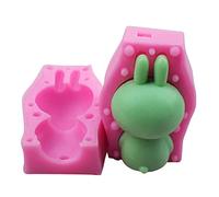 Moule à gâteau 3D en silicone de qualité alimentaire Motif ours de Pâques