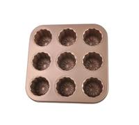 Moule à gâteau 6, 9, 12 trous compatible avec plaque de cuisson pour muffins, crêpes (9 trous)