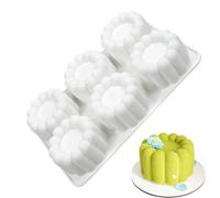 Moule à gâteau - 6 trous anti-adhésif facile à démouler - Moule à mousse framboise en forme de mignonne pour débutants, adultes et pour chocolat, pudding, gelée, bougies, boulangerie maison