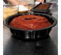 Moule à gâteau à la citrouille Moule à gâteau rond en acier, moule à gâteau de 24 cm de diamètre, profondeur 6,5/7,5 cm, avec revêtement antiadhésif, moule à gâteau antiadhésif délicieux et stable, no