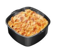 Moule À Gâteau Air Fryer - 17.5x17.5x7cm À Gâteau Carré AntiadhéSif, Acier Et Aluminium De Qualité Alimentaire, Moule Individuel Soufflé Friteuse À Air, Accessoire Airs Fryer