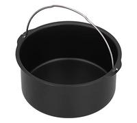 Moule à gâteau, barils à gâteaux antiadhésifs en acier au carbone, plateau de cuisson de cuisine pour friteuse électrique, cuiseur à vapeur, ragoûts, omelettes (8 pouces)