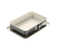 Dr Oetker 4860 Moule À Gâteau, Plat Four, Moule Rectangulaire À Charnière, Plat De Cuisson, Moule À Charnière, Moule Rectangulaire, Moule Céramique, Plaque À Pâtisserie, Acier Inoxydable, Céramique,