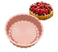 Moule à gâteau Charlotte - Moule à gâteau en Silicone antiadhésif | Moule à gâteaux, Brownies, gâteaux, Pain et flan en Forme de, 7,67 x 2,4 Pouces, idéal pour Cuire au Four et Frire