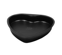 Dr Oetker 1478 Moule gâteau cœur, Moule gâteau, Moule cœur, Gâteau cœur, Dessert Saint Valentin, Acier inoxydable, Revêtement antiadhésif, Noir, 24 x 3,5 cm
