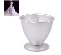 Moule à gâteau de 20,3 cm, moule à gâteau décoratif en forme de poupée de princesse en forme de robe de princesse, pour créer de superbes gâteaux d'anniversaire, durable et facile à utiliser