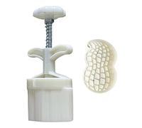 Moule à gâteau de lune en plastique - Tampons mignons en forme de cacahuètes - Moules à gâteau de lune pour festival de la mi-automne - Pâtisserie - Utilisation de tampons Mooncake