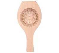 Moule à Gâteau de Lune Fleur en Bois Rond en Bois Moule en Bois Gâteau de Lune Cuisson Cuisson Cuisine Artisanat Outil Gâteau Pâtisserie Moule de Cuisson pour la Maison(06)