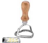 Moule à Gâteau de Lune - Presse Manuelle Facile | Emporte-pièce Raviolis et Wonton en avec Manche Bois | Accessoire Pâtisserie Réutilisable type Biscuits ou Chaussons