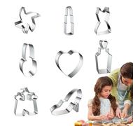 Moule à gâteau de mariage - Moules à gâteaux - Presse en acier inoxydable - Outils de décoration pour baptême de mariage, événements de fête de confirmation d'étudiants