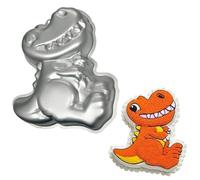 Moule à gâteau dinosaure 3D en aluminium pour anniversaire d'enfant - Moule à gâteau 3D mignon - En aluminium - Pour anniversaire d'enfant