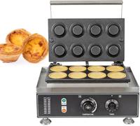 Moule à gâteau électrique à 8 cavités 1550 W Chauffage double face (50-300 °C) et minuterie pour cuisines privées, boulangeries et fêtes