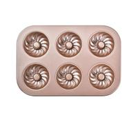 Moule à gâteau en acier inoxydable, lot de 6, moule à beignets, moule à muffins, moule à pâtisserie for petits gâteaux, ustensile de cuisson(Cookies)