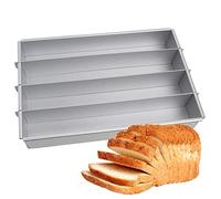 Moule à gâteau en aluminium - Moule à gâteau rectangulaire | Moule à gâteau avec séparateurs, moule carré en aluminium anodisé pour gâteau, plaques antiadhésives pour gâteaux tasses à four Flan