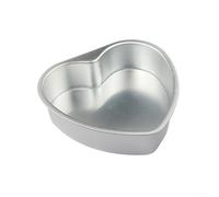 Moule à gâteau en forme de cœur sans aluminium avec base amovible, pour la cuisson du chocolat et d'autres desserts dans les fours à micro-ondes et conventionnel pour les cuisines (12,7 cm)