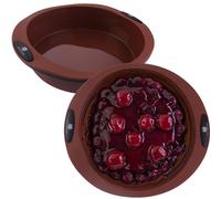 Moule à Gâteau en Silicone 28cmx6cm Moule à Pain Antiadhésif Moule à Gâteau Marron