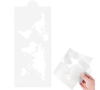 Moule à Gâteau en Silicone Carte du Monde pour Décoration Pâtisserie DIY | Motif Globe Terrestre, Transfert Rapide, Matière PET Flexible, Lavable au Lave-vaisselle, pour Cupcakes, Cacao, Créations