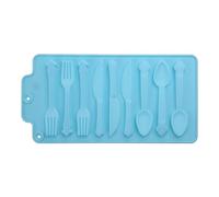 Moule à gâteau en silicone de qualité alimentaire avec fourchette et cuillère