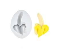 Moule à gâteau en silicone de qualité alimentaire facile à démouler pour décoration de gâteau, fondant, bonbons, chocolat, moule de cuisson en forme de banane